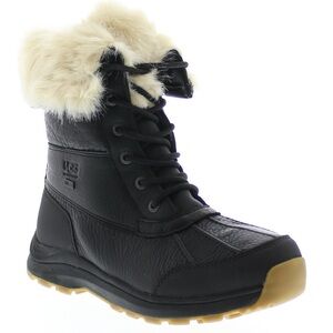 UGG Black and Tan Winter Boots with Faux Fur
